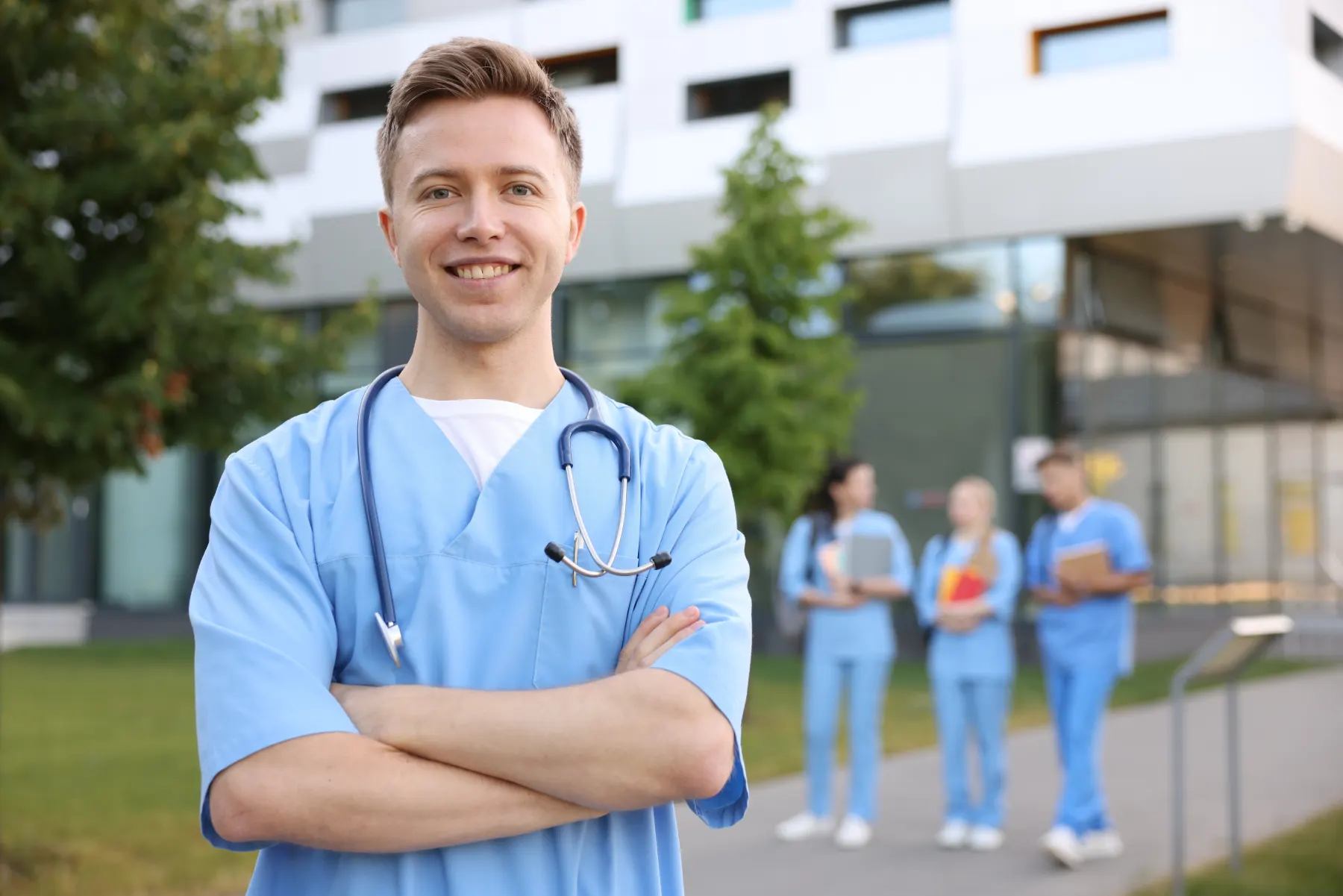 Professionnelle de santé dans son environnement de travail