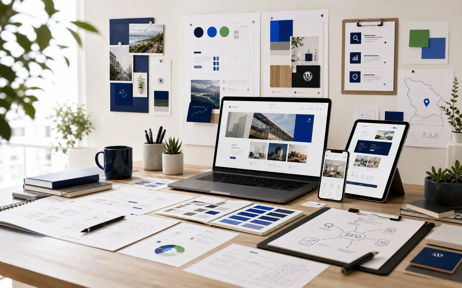 Maquettes UX et interfaces web adaptées aux différents écrans