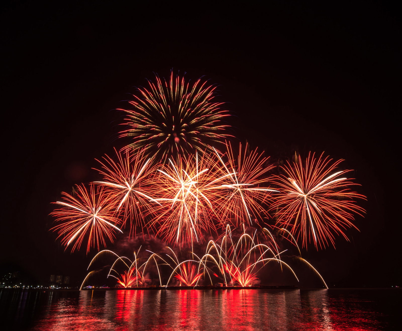 multicolor firework celebration