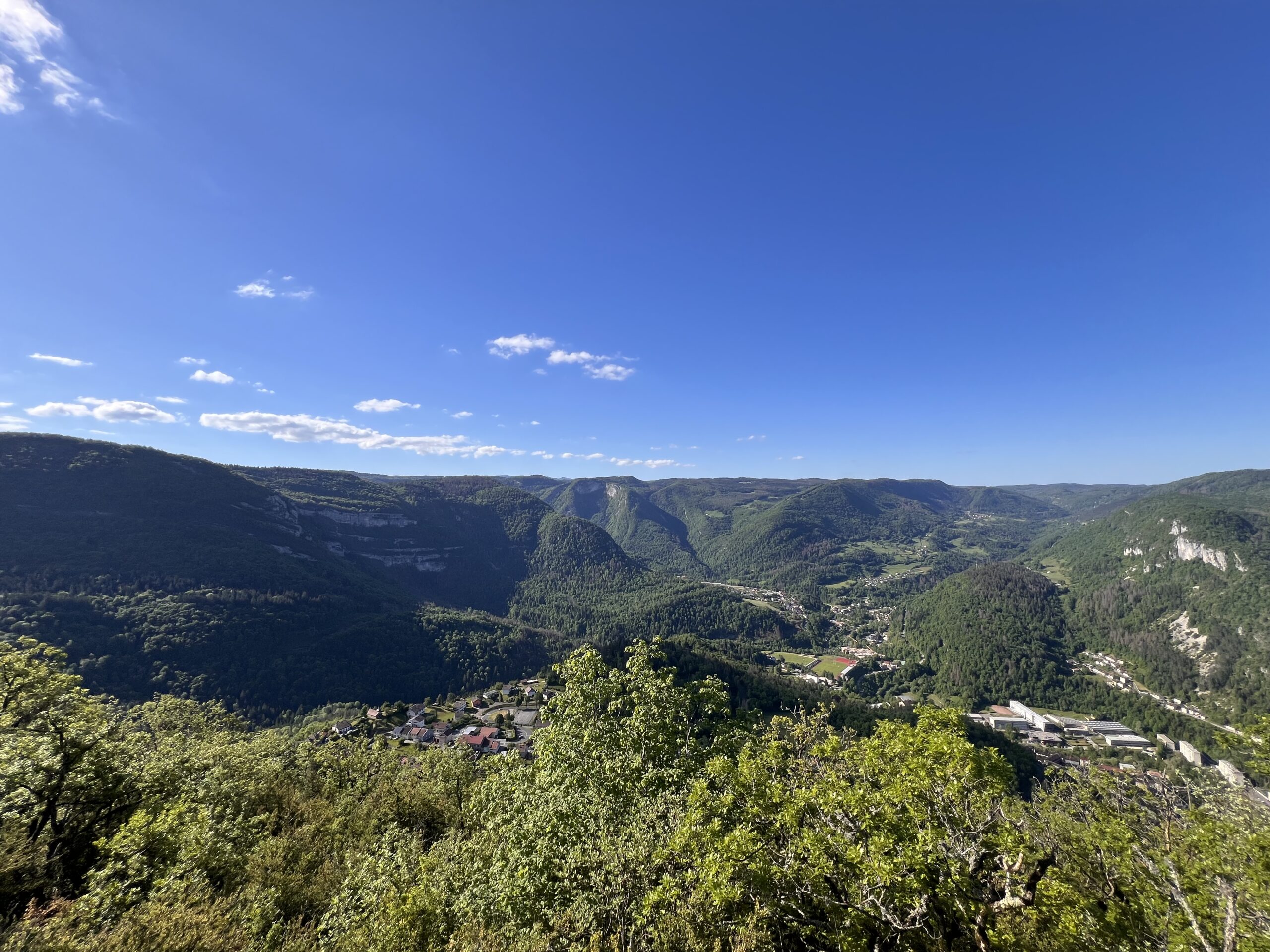 Vue sur les montagnes du Jura